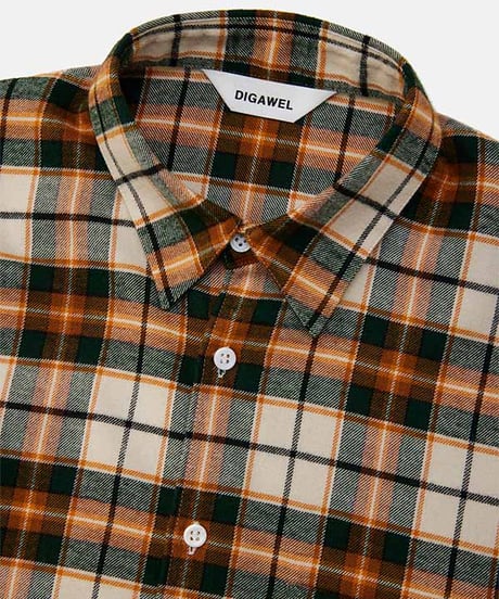 DIGAWEL Check shirt (generic)【WH/GREEN/OR】