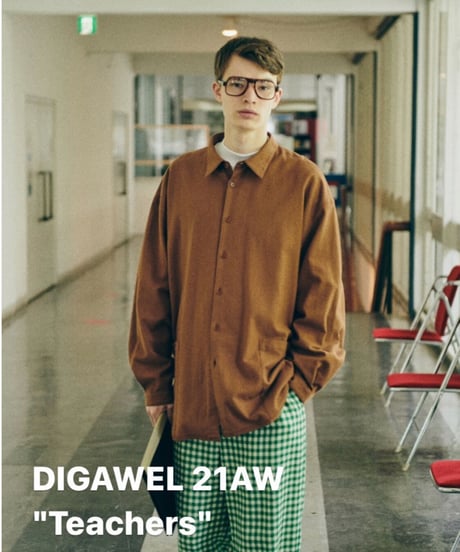DIGAWEL  Gingham Easy Pants【GREEN】