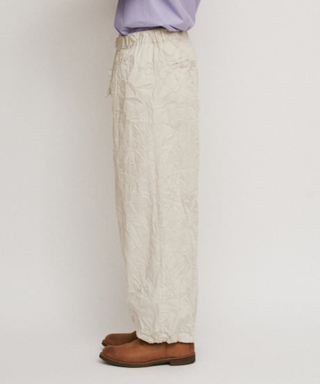 DIGAWEL  Wide lounge pants (crease finish)【SAND BEIGE】