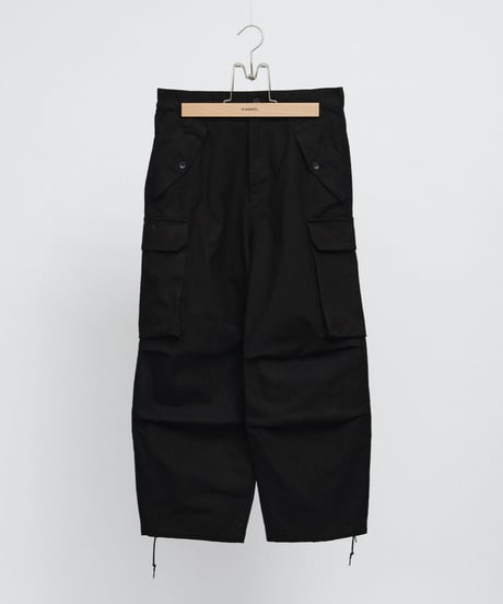 DIGAWEL Field cargo pants (garment dye)【BLACK】