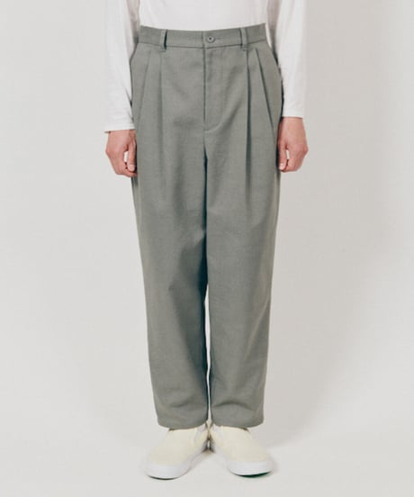 DIGAWEL  2 Tuck Tapered Pants【GRAY】
