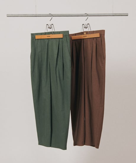 DIGAWEL  2 Tuck Tapered Pants【D.GREEN】