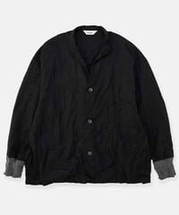 DIGAWEL Cuff rib shirt (crease finish)【C.GRAY】