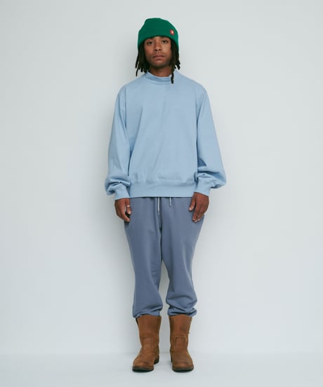 DIGAWEL Mock neck L/S T-shirt【BLUE GRAY】
