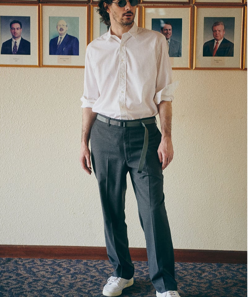 DIGAWEL × J.PRESS「CRST」 doubleD Ring Belt【GRAY】