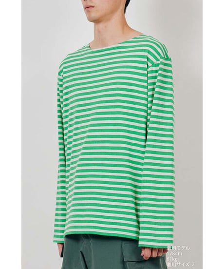 DIGAWEL  Boat neck L/S【GREEN】