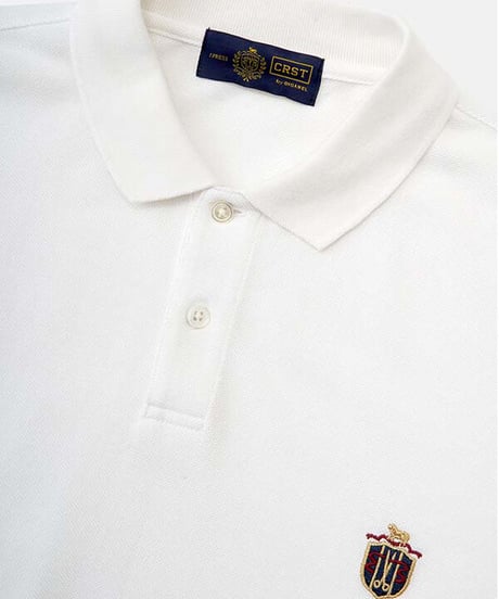 DIGAWEL × J.PRESS「CRST」 Polo Shirts【WHITE】