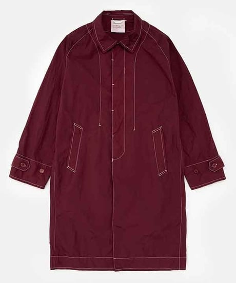 DIGAWEL  Raglan sleeve Coat (garment dye)【BURGUNDY】