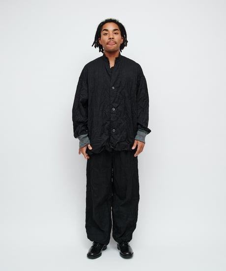 DIGAWEL Cuff rib shirt (crease finish)【C.GRAY】