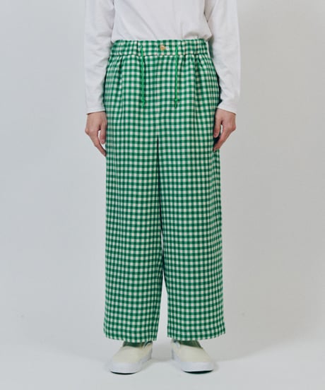 DIGAWEL  Gingham Easy Pants【GREEN】
