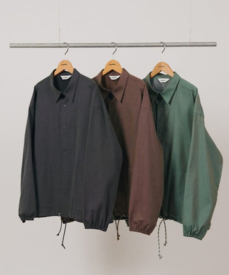 DIGAWEL  Coach L/S Shirt jacket【GREEN】