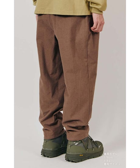 DIGAWEL  2 Tuck Tapered Pants【BROWN】
