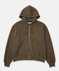DIGAWEL Zip up hoodie (fade)【FADE KHAKI】