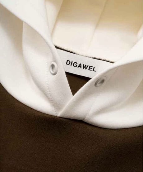 DIGAWEL  Colour Scheme Hoodie【OLIVE】