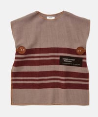 DIGAWEL  Horse Blanket Vest【GRAY/BURGUNDY】