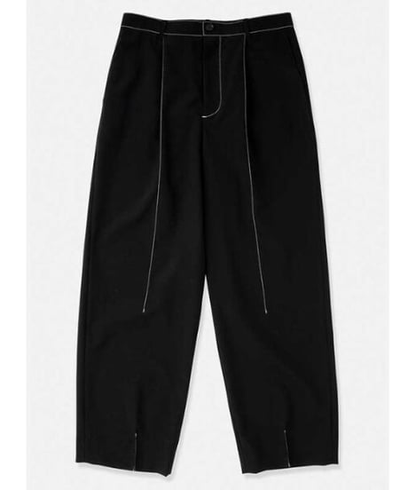DIGAWEL  Stitch 1Tuck Pants【BLACK】