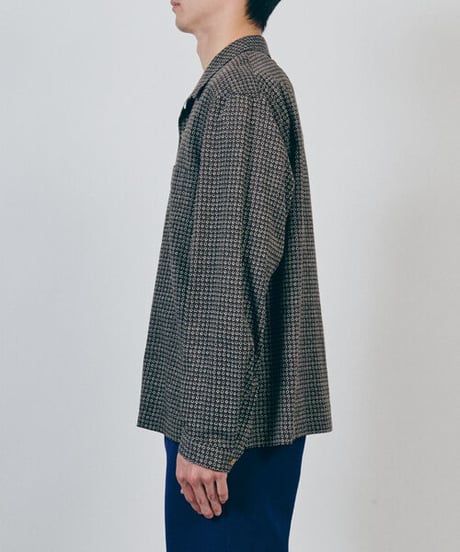DIGAWEL  Open Collar Shirt【BROWN】