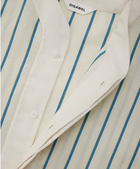 DIGAWEL Baseball S/S shirt【WHITE】