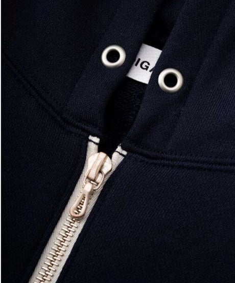 DIGAWEL  Dolman Sleeve zip Hoodie【NAVY】