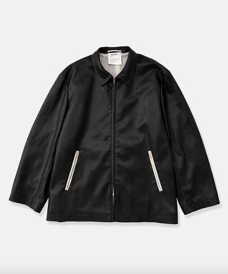 DIGAWEL  Synthetic Leather Half Coat【BLACK】