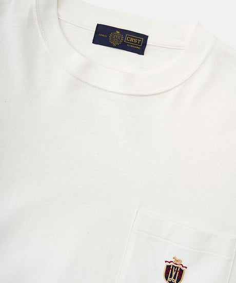 DIGAWEL × J.PRESS「CRST」 Pocket T-shirts【WHITE】