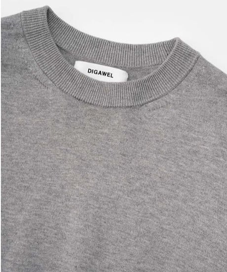 DIGAWEL  Colour Scheme Rib Sweater【GRAY】