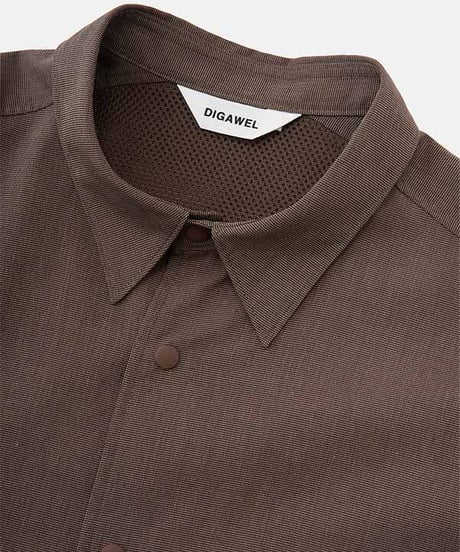 DIGAWEL  Coach L/S Shirt jacket【BROWN】