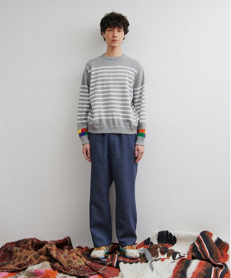 DIGAWEL  Ring dot button Pants【NAVY】