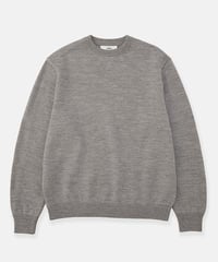 DIGAWEL Extrafine Merino Wool Sweater【Feather gray】
