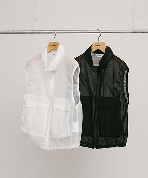 DIGAWEL Nylon vest【WHITE】 | welles