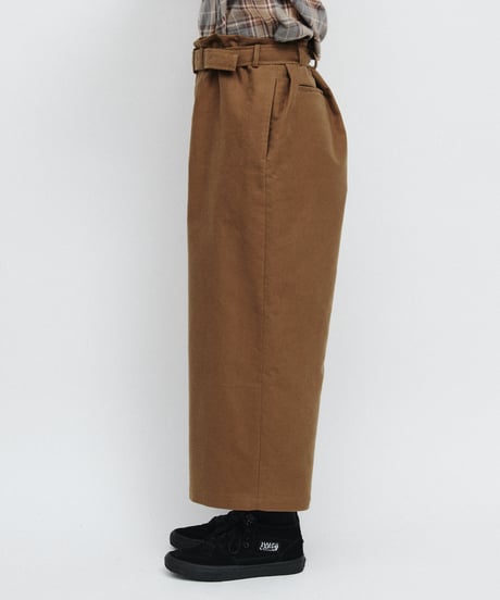 DIGAWEL Belt pants ② twill【BEIGE】