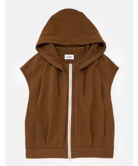 DIGAWEL  Hoodie vest ( URU TOKYO×DIGAWEL )【BROWN】
