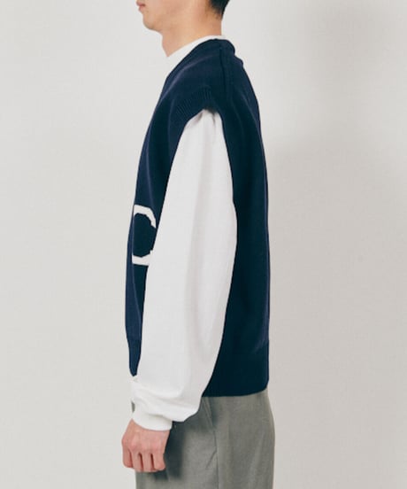 DIGAWEL × J.PRESS「CRST」CRST SPORT Sleeveless Jumper【NAVY】