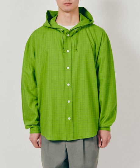 DIGAWEL  Hoodie Shirt ① check【GREEN】
