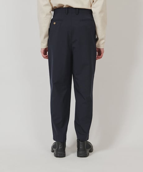 DIGAWEL  2 Tuck Tapered Pants ② combat wool【NAVY】