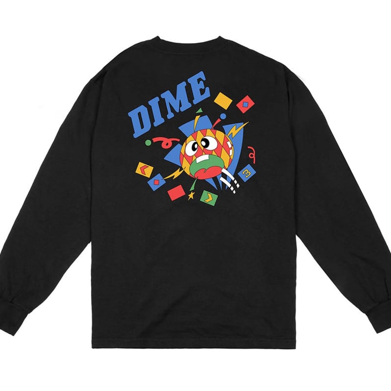 Dime ブラック 長袖シャツ S Dime ブラック 長袖シャツ S DIME BREAKER L/S TEE | HESHDAWGZ