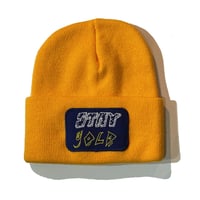GOLD SCHOOL STAY GOLD BEANIE