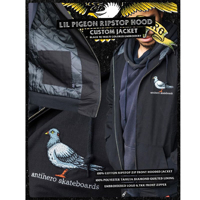 ANTI HERO LIL PIGEON RIPSTOP HOOD CUSTOM JACKET