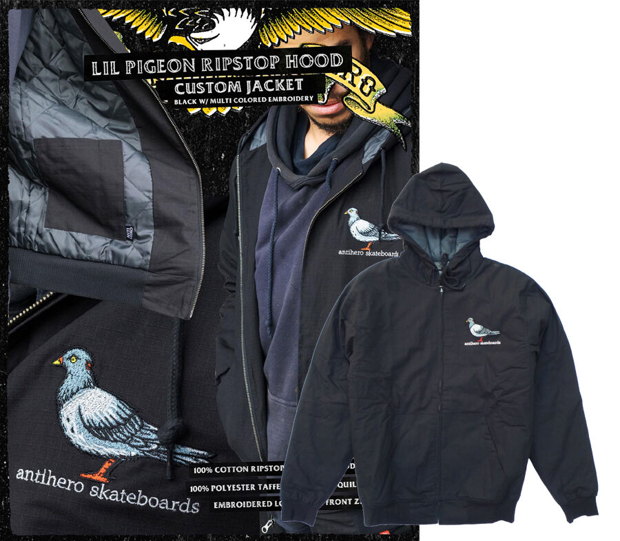 ANTI HERO LIL PIGEON RIPSTOP HOOD CUSTOM JACKET
