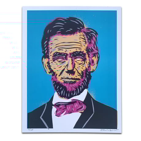 JASON ADAMS LOST HIGHWAY PRESIDENT SERIES  ABRAHAM LINCOLN POSTER PRINT