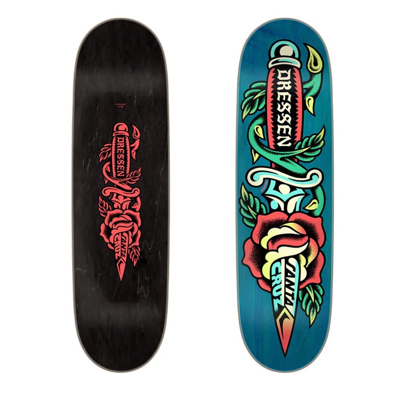 SANTA CRUZ ERIC DRESSEN ROSE DAGGER DECK (8.7 x
