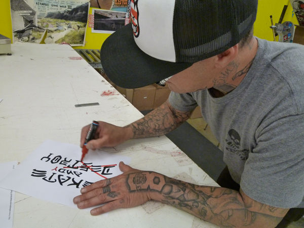HESH DAWGS ✖︎ ANDY ROY Tシャツ HESHDAWGZ x ANDY ROY SKATE ANDY ROY TEE | HESHD