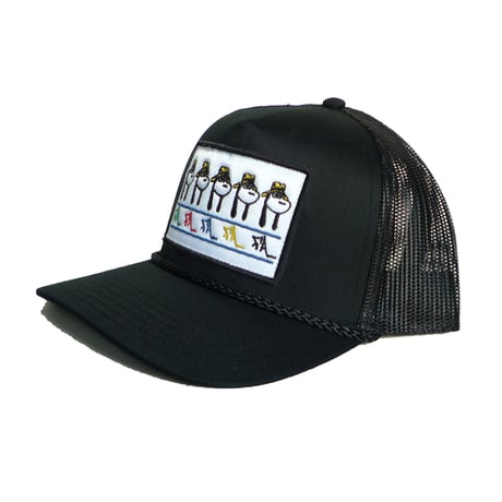 FUCKING AWESOME SPIKE REPEAT EMBROIDERED MESH HAT