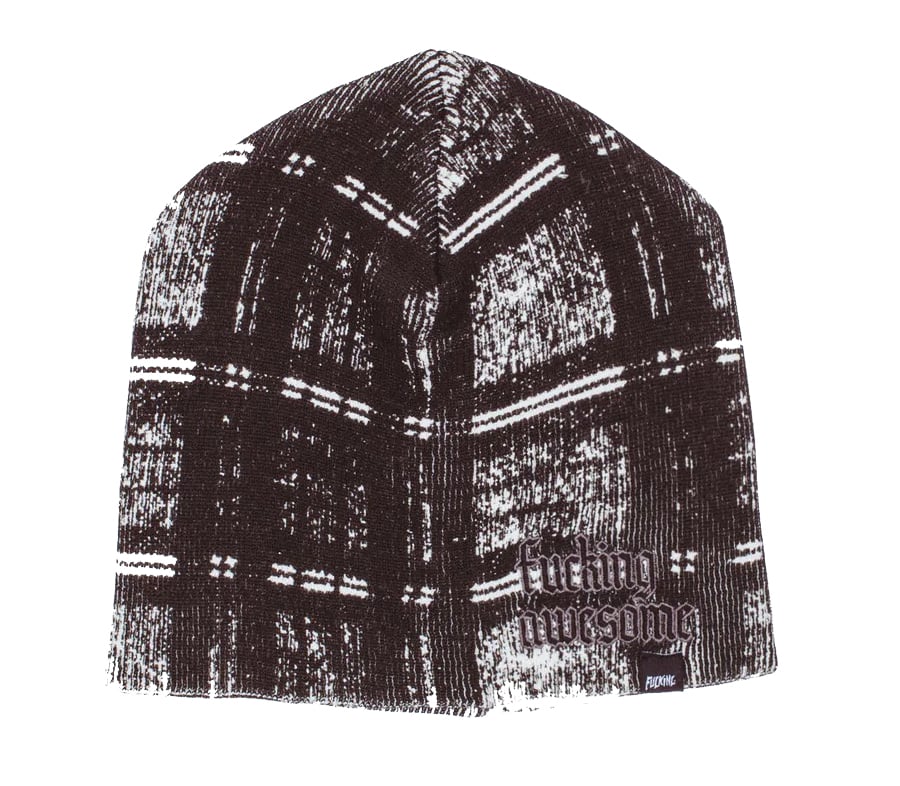 FUCKING AWESOME DIGITAL PLAID SKULLY BEANIE | H