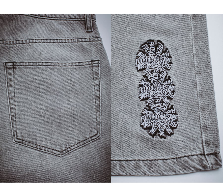 FUCKING AWESOME THREE SPIRAL DENIM SHORTS | HES