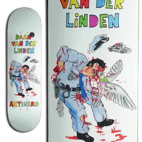 ANTI HERO DAAN VAN DER LINDEN PIGEON VISION POROUS WALKER DECK (8.38 x 32.25inch)