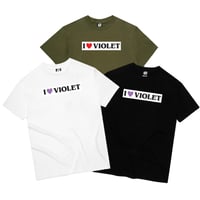 VIOLET I LOVE (HEART) VIOLET TEE