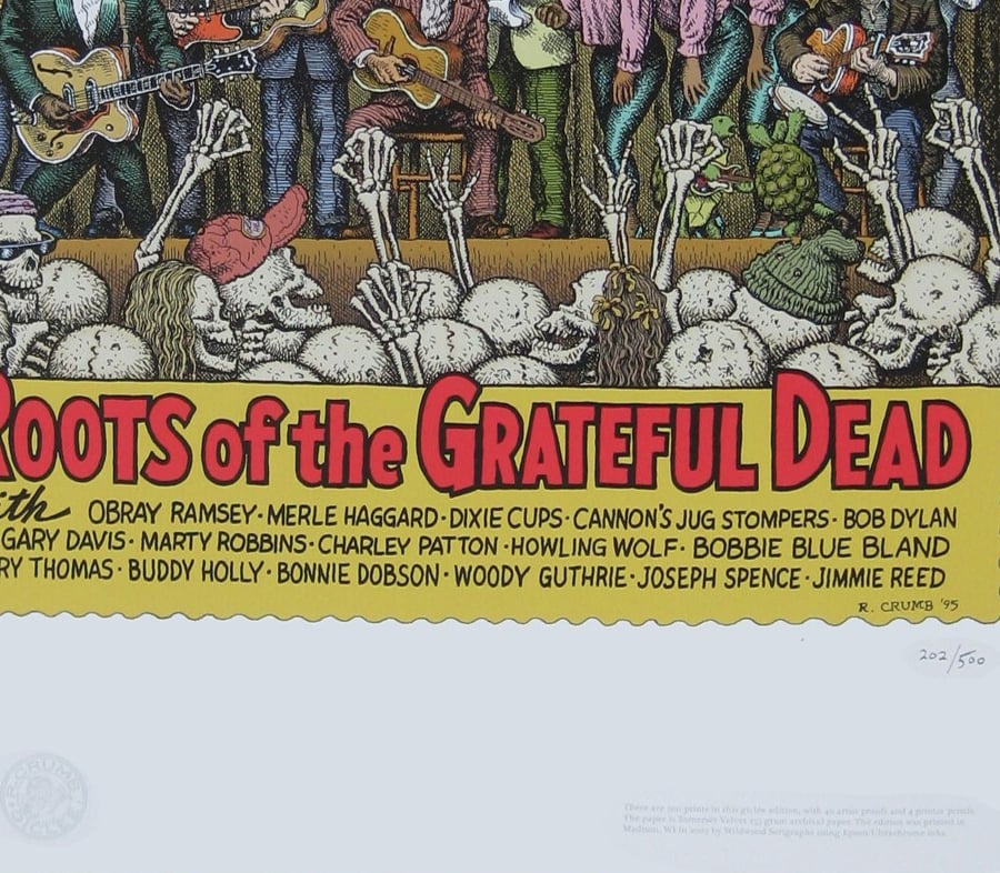 アート・デザイン・音楽 Robert Crumb SANS ISSUE ROBERT CRUMB THE MUSIC NEVER STOPPED GICLEE PRI