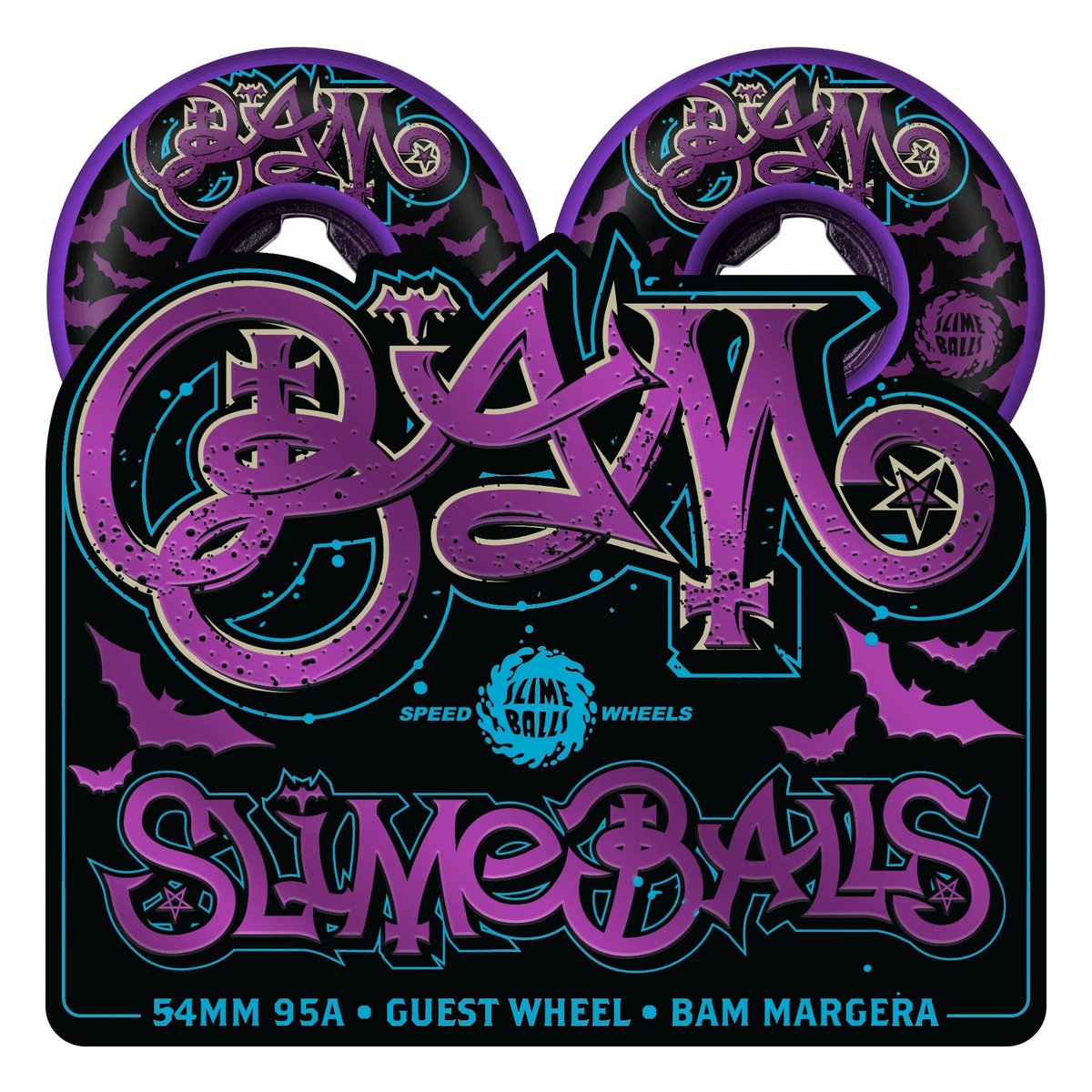 SLIME BALLS BAM MARGERA HARDLINE WHEELS 54mm, 9