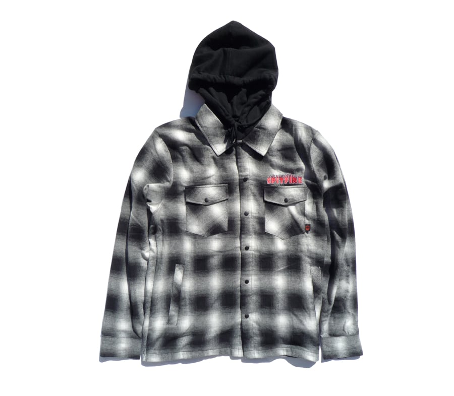 SPITFIRE DEMONSEED HOODED FLANNEL SHIRT | HESHD